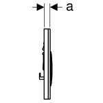 Кнопка для инсталляции Geberit Sigma 21 115.884.SI.1 белый 115.884.SI.1