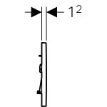 Кнопка для инсталляции Geberit Sigma 30 115.883.KH.1 хром глянцевый 115.883.KH.1