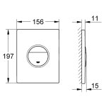 Кнопка для инсталляции Grohe Nova Cosmopolitan EAN 4005176846854 альпин белый 38765SH0
