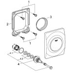 Кнопка Grohe Surf для инсталляции писсуара Rapido U/UMB EAN 4005176864056 хром 38808000
