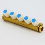 Коллектор Teimme латунный 3/4"x1/2" ВН 36мм с вентилями 5 выходов 1860038