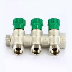 Коллектор Uni- Fitt 3/4"х1/2" НВ под плоскую прокладку 3 выхода 411N3230