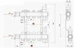 Коллекторная группа COMISA 1"- 5 выходов 88.10.123
