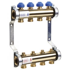 Коллекторная группа для отопления WATTS HKV 2010-VA 1" 8 выходов