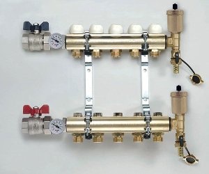 Коллекторная группа TIEMME Ф 1"- 4 выхода