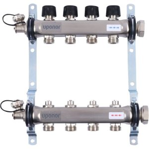 Коллекторная группа Uponor Smart S 3/4"х4 евроконус