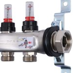 Коллекторная группа Uponor Smart S с расходомерами 3/4"х4 евроконус 1086540