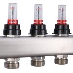 Коллекторная группа Uponor Smart S с расходомерами 3/4"х4 евроконус 1086540