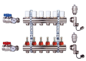 Коллекторная группа в сборе с расходомерами Luxor CD 473M 1"- 12 выходов 15652712MN