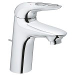Комплект смесителей Grohe Eurostyle New с душевым гарнитуром и полочкой хром 124416