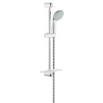 Комплект смесителей Grohe Eurostyle New с душевым гарнитуром и полочкой хром 124416