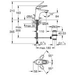 Комплект смесителей Grohe Eurostyle New с душевым гарнитуром и полочкой хром 124416