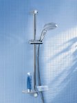 Комплект смесителя с термостатом и душевым гарннитуром Grohe Eurosmart Grohtherm 800 хром 124422