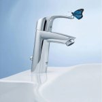 Комплект смесителя с термостатом и душевым гарннитуром Grohe Eurosmart Grohtherm 800 хром 124422