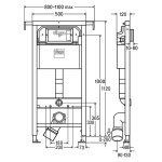 Комплект инсталляция для унитаза Viega Prevista Dry 8524.13 Visign for Style 2 792855