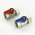 Комплект кранов шаровых Uni-Fitt 1"x3/4" с накидной гайкой и уплотнением 2 шт 117KIT34