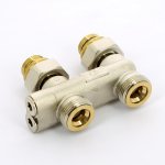 Комплект Uni-Fitt 3/4" нижний прямой для радиаторов Purmo Korado Prado 192KIT20