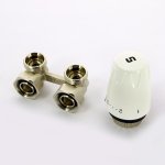 Комплект Uni-Fitt 3/4" нижний угловой для радиаторов Kermi Rifar 193KIT30
