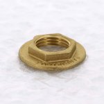 Контргайка резьбовая латунная Uni-Fitt с бортиком 1/2" ВР 605G2000