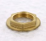 Контргайка резьбовая латунная Uni-Fitt с бортиком 1" ВР 605G4000
