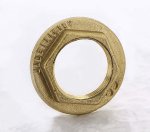 Контргайка резьбовая латунная Uni-Fitt с бортиком 3/4" ВР 605G3000