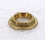Контргайка резьбовая латунная Uni-Fitt с бортиком 3/4" ВР 605G3000