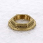 Контргайка резьбовая латунная Uni-Fitt с бортиком 3/4" ВР 605G3000