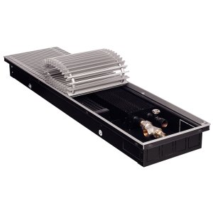 Конвектор внутрипольный Gekon Eco 140х1800х300 мм с рулонной решеткой GETL0.01418030/RNA/NV