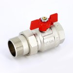 Кран шаровой американка Uni-Fitt НВ 1 1/4" полнопроходной бабочка 113T5000