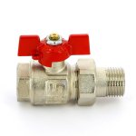 Кран шаровой американка Uni-Fitt НВ 1/2" полнопроходной бабочка 113T2000