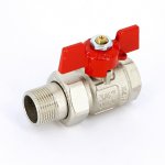 Кран шаровой американка Uni-Fitt НВ 3/4" полнопроходной бабочка 113T3000