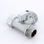 Кран шаровой для стиральных и посудомоечных машин Uni Fitt 1/2" х 3/4" х 1/2" НВ проходной 182C2320 182C2320