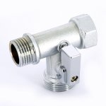 Кран шаровой для стиральных и посудомоечных машин Uni Fitt 1/2" х 3/4" х 1/2" НВ проходной 182C2320 182C2320