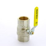 Кран шаровой F.I.V. FUTURGAS 1"1/4 ВВ полнопроходной, ручка рычаг 80010114