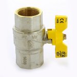 Кран шаровой F.I.V. FUTURGAS 1/2" ВВ полнопроходной, ручка бабочка 8203R004