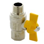 Кран шаровой F.I.V. FUTURGAS 1" НВ полнопроходной, ручка бабочка 8204R006