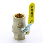 Кран шаровой F.I.V. FUTURGAS 3/4" ВВ полнопроходной, ручка рычаг 80010034