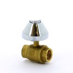 Кран шаровой Itap 136 ВВ 1/2` под штукатурку колпачок хром 136 1/2`