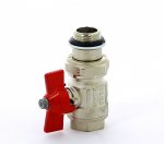 Кран шаровой Itap IDEAL 098 НВ 1/2` с уплотнением американка бабочка 098S 1/2'