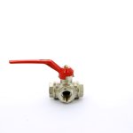 Кран шаровой Itap IDEAL 128 ВВ 1/2` 3-ходовой тип T ручка 128 1/2'T