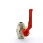 Кран шаровой Itap IDEAL 128 ВВ 3/4` 3-ходовой тип L ручка 128 3/4'L