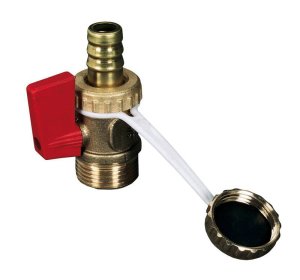 Кран шаровой никелированный воздуховыпускной Luxor SA 494 1/2 (никель) 68559799