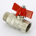 Кран шаровой Uni-Fitt 1/2" ВН стандартный проход бабочка VIVO 101T2000