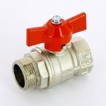Кран шаровой Uni-Fitt 3/4" ВН стандартный проход бабочка VIVO 101T3000