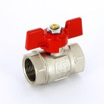 Кран шаровой Uni-Fitt ВВ 3/4" полнопроходной бабочка 110T3000