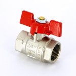 Кран шаровой Uni-Fitt ВВ 3/4" полнопроходной бабочка 110T3000