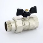 Кран шаровый американка BUGATTI ARIZONA 626 1" ВН бабочка 06260012