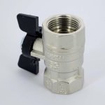 Кран шаровый BUGATTI ARIZONA 602 3/4" ВР бабочка 06020014
