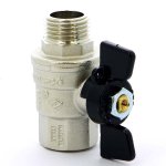 Кран шаровый BUGATTI OREGON 307 1/2" ВН бабочка 03070060