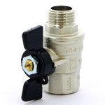 Кран шаровый BUGATTI OREGON 307 1/2" ВН бабочка 03070060